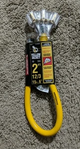 Cable de extensión de chaqueta amarillo de 2 pies PVC resistente contratista salida múltiple exterior - Imagen 1 de 4