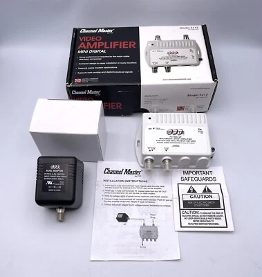 Channel Master 2-Port HDTV Signal Distribution Amplifier, CM-3412 Open Box - Image 1 of 4