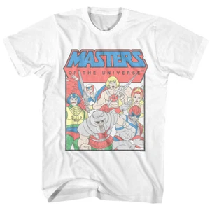 Masters of the Universe Mens T-Shirt Vintage Comic Book Cartoon Characters - Picture 1 of 3