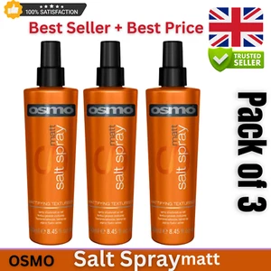 3x Osmo Matt SALT SPRAY - Messy Beach Hair Mattifying & Texturising - 250ml - Picture 1 of 1