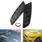 2PCS ABS Car Air Intake Scoop Bonnet Hood Vent Front Hood Vent For Ford Mustang