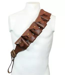 WW2 British Army War P1903 Leather 5-Pocket Bandolier Magazines Star Wars Jawa - Picture 1 of 3