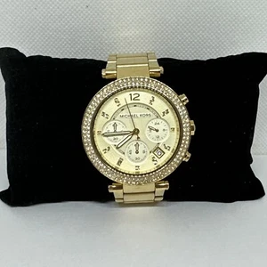 Michael Kors Parker MK5354 Women's Gold Stainless Steel Analog Dial Watch NUL4 - Picture 1 of 11