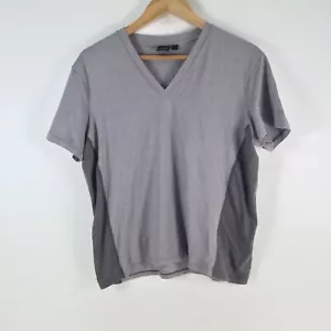 Hugo boss mens t shirt size L grey short sleeve VNeck cotton 104188 - Picture 1 of 10