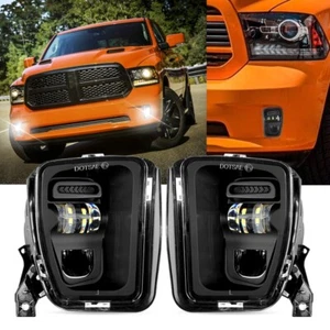AUXBEAM Bumper LED Fog Lights for Dodge Ram 1500 2013 2014 2015 2016 2017 2018 - Picture 1 of 7