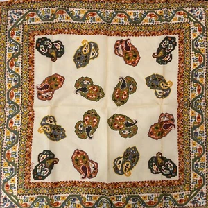 NEW Signature Echo Chinon Silk Scarf Detailed Geometric Pattern Vintage 26x26 - Picture 1 of 4