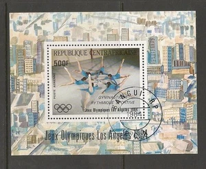 Central African Republic. SC # C302 Olympics 184 Los Angeles. Souvenir S. MNH - Picture 1 of 1