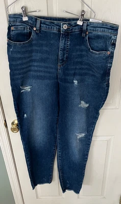 NWT INC International Concepts Jeans Womens SZ 18/34 High-Rise Skinny DK INDIGO - Image 1 of 4