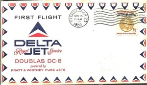 First Jet Airmail Flight Detroit - Miami 15 Nov 1959 AAMC#J325 - Picture 1 of 1