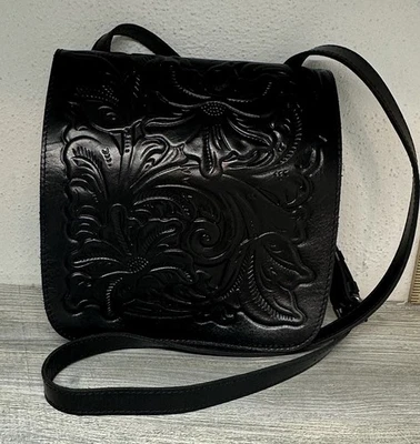 PATRICIA NASH Genuine Leather Tooled Granada Crossbody - Image 1 of 4