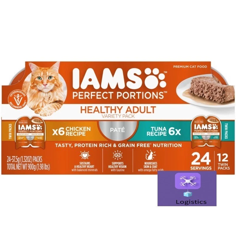 IAMS Perfect Portions Healthy Chicken and Salmon Flavor Wet Cat Food - Image 1 of 4