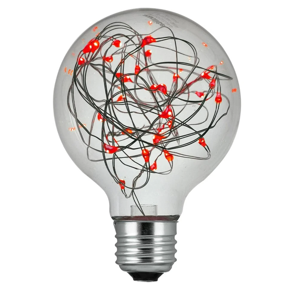 SUNLITE 1.5w Red G25 Decorative LED Bulb - 100-260v E26 Medium base - Image 1 of 1