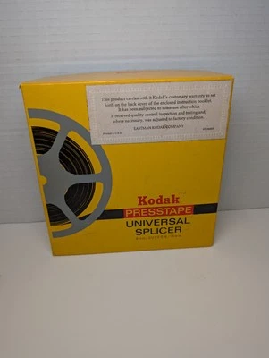 Empalmadora universal vintage KODAK Presstape 8 mm/SUPER 8/16 mm en caja original Foto 1 de 4