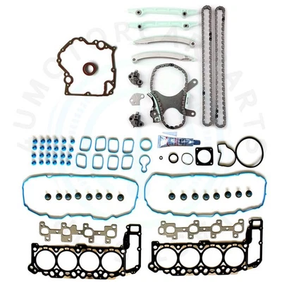 Head Gasket Set Timing Chain Kit For 1999-2001 Jeep Grand Cherokee 4.7L V8 — 第 1/4 张图片