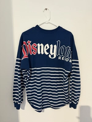 Camiseta Disney Spirit Azul Marino Rayas Patriótica Disneyland Resort Pequeña Foto 1 de 4