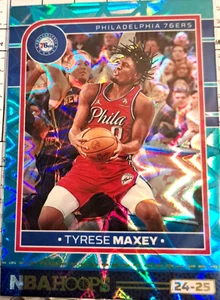 Aros de la NBA 2024-25 Tyrese Maxey lámina roja TRUE Impulse #84 76ers baloncesto - Imagen 1 de 2