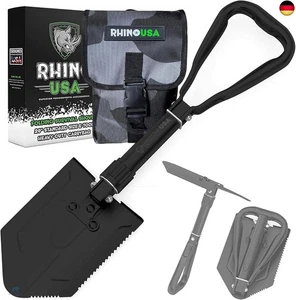 RHINO USA Klappspaten mit Hacke als Survival Ausrüstung ? Robuste Klappschaufel  - Bild 1 von 10