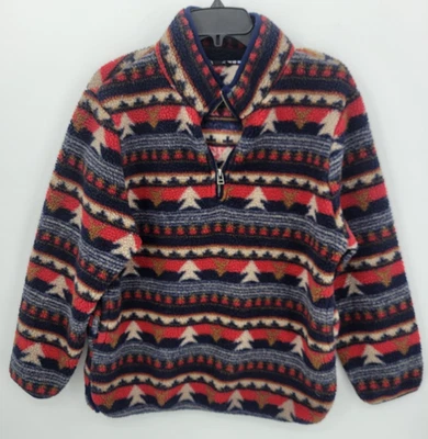 Pullover estoico para mujer mediano tribal azteca cuarto cremallera sherpa ropa exterior Foto 1 de 4