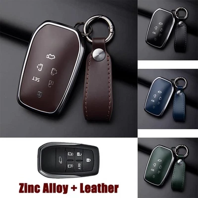 Funda protectora de cuero de aleación para llavero de coche para Toyota Previa Trd Alphard 2015-2016 Foto 1 de 4