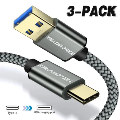 3FT USB C to USB A 3.0 Charging Cable Type C Fast Charger Power Cord For Samsung - Image 1 of 4
