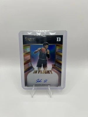 2021 Panini Chronicles Select Draft Picks Jalen Johnson On Card RC Autograph /99 - Image 1 of 2