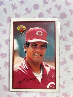 1989 Bowman #308 Manny Trillo Cincinnati Reds D711* - Image 1 of 2