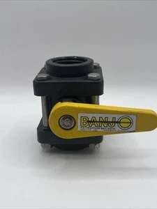 BANJO 4 BOLT POLYPROPYLENE BALL VALVE 1 1/4" - Picture 1 of 7
