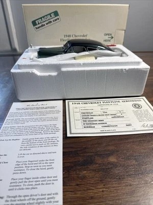Danbury Mint 1948 Chevrolet Fleetline Aerosedan - New and in box with paperwork - Image 1 of 4