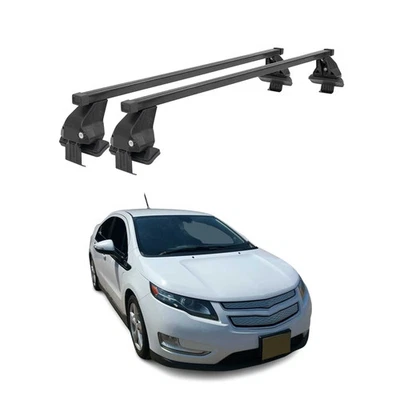 Barras transversales de techo lisas para Chevrolet Volt 2011-2015 negras 2 piezas Foto 1 de 4
