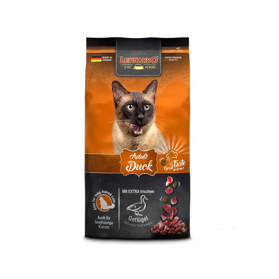 1,8 kg Leonardo Adult Duck | Ente Katzenfutter Trockenfutter - Bild 1 von 1