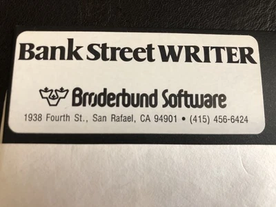 Disquete Bank Street Writer / Computadoras domésticas Apple II Foto 1 de 2