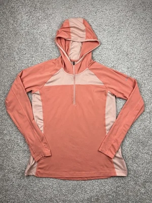 Columbia Sudadera con Capucha Para Mujer Grande Naranja Omni-Sombra Protección Solar 1/4 Cremallera Senderismo Foto 1 de 4