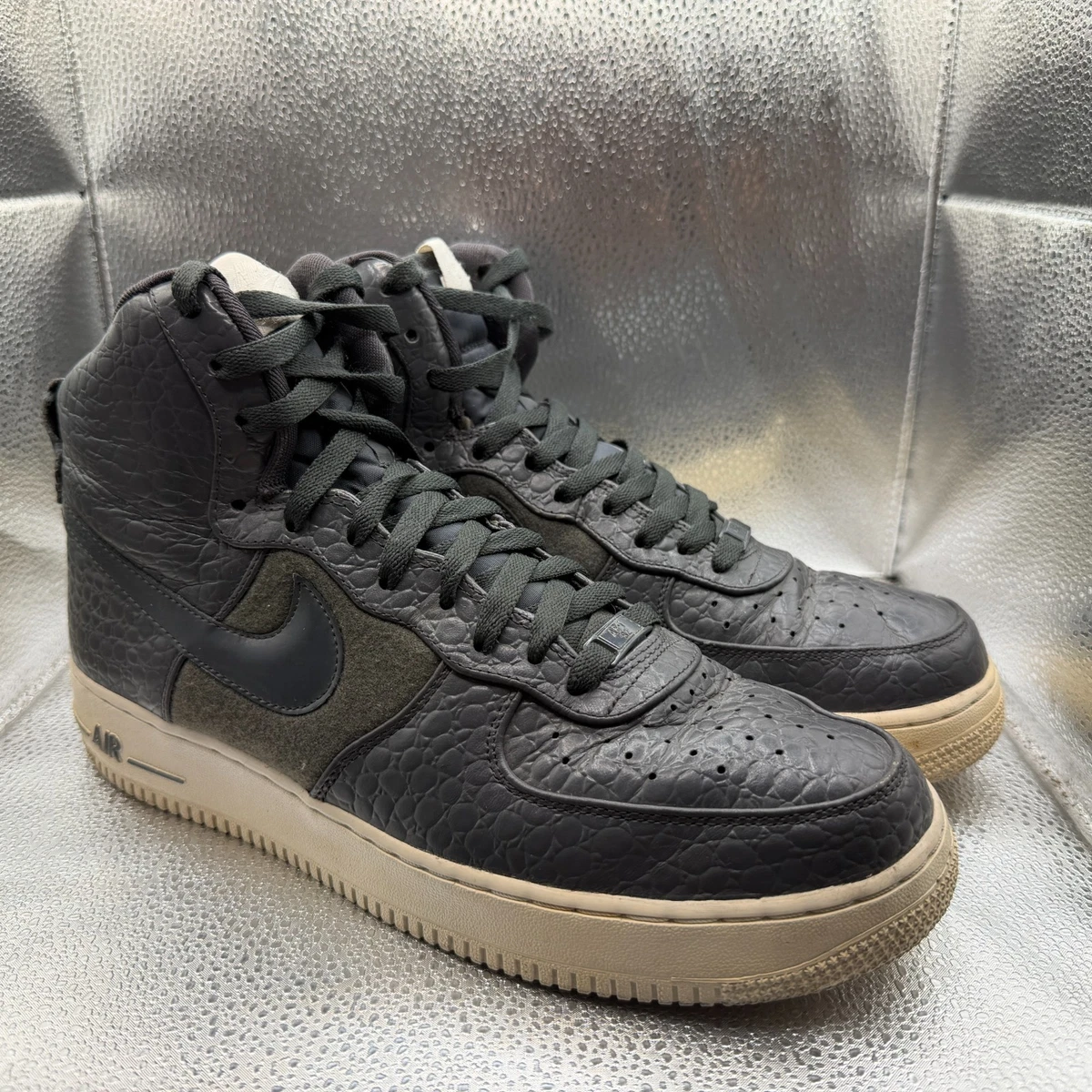 Nike Air Force Premium Le High Black | eBay