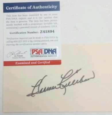 Harmon Killebrew Cut Signature PSA/DNA COA & Dated - Image 1 of 2