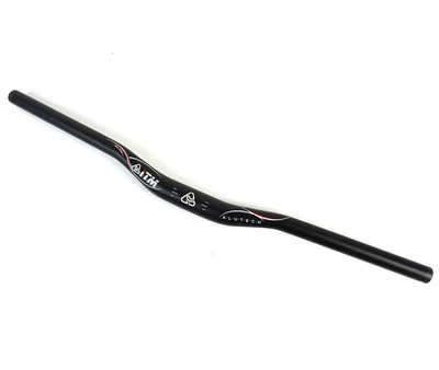 Manillar de bicicleta de montaña de aleación ITM Alutech 31,8 x 640 mm negro bajo usado PRO-43-C8 Foto 1 de 4