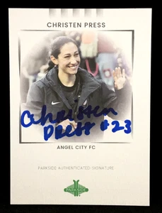 Christen Press 2022 Parkside NWSL Paramount SIGNATURE SERIES On Card Auto PSS-CP - Picture 1 of 2