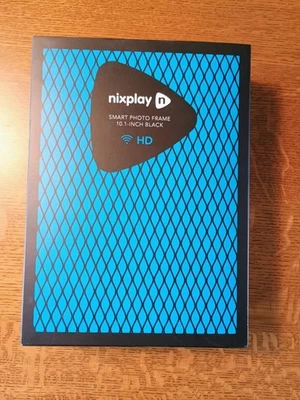 Nixplay W10F Black HD Widescreen Wi-Fi 10.1" Smart Digital Picture Photo Frame - Image 1 of 2