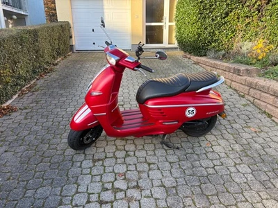 MOTORROLLER PEUGEOT DJANGO 50 2023 ROT MATT NEUWERTIG - Bild 1 von 4