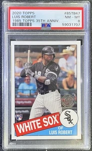 2020 Topps Luis Robert Rookie RC #85TB47 35th Anniversary PSA 8 - Bild 1 von 2