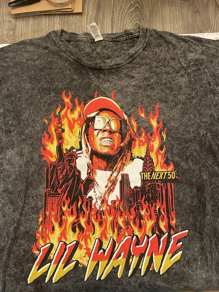 Camiseta Lil Wayne The Next 50 New York Rapper Talla X-Grande ¡Nueva! Foto 1 de 4