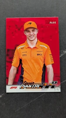 2024 Topps Paddock Pass F1 Red #8 Oscar Piastri McLaren - Image 1 of 2