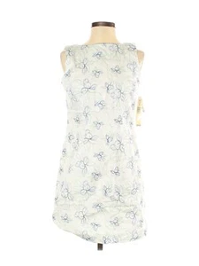 NWT Amanda Smith Women White Casual Dress 2 Petites - Picture 1 of 2