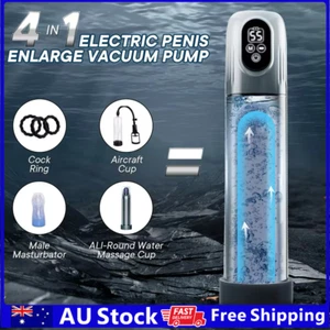 Water Bath Penis Vacuum Pump Enlargement Masturbator Erection Extender Sex Toys - Picture 1 of 12