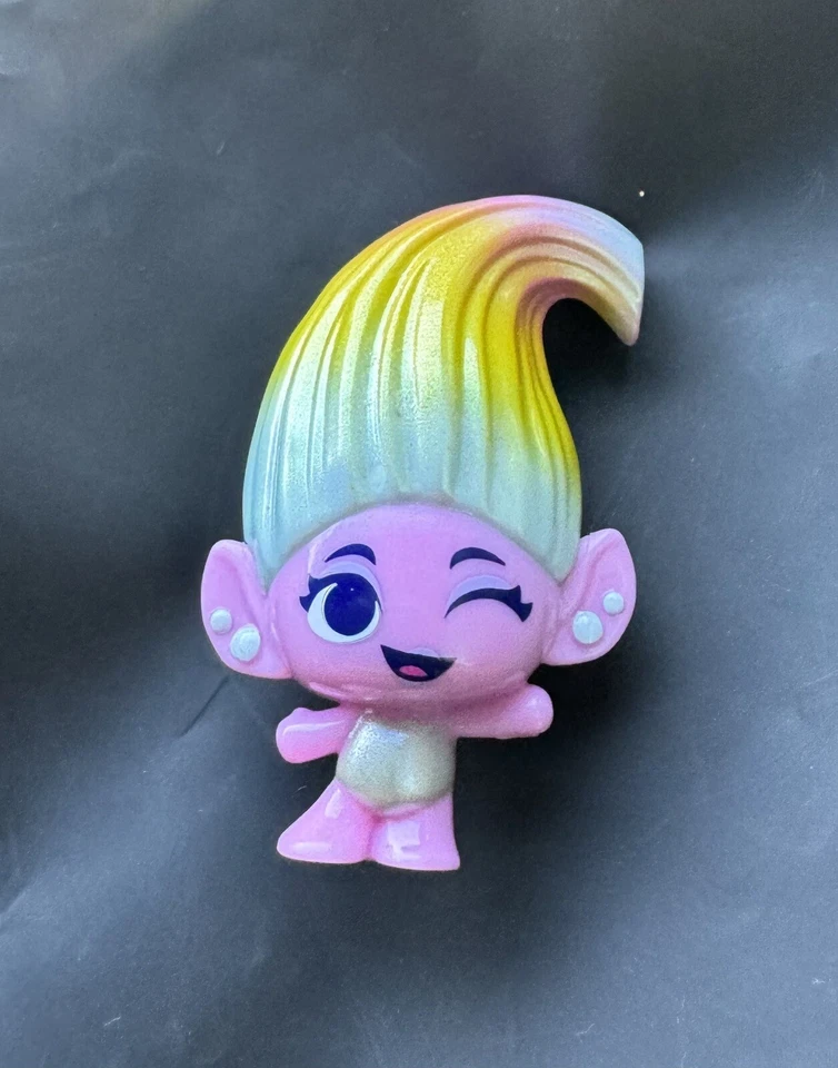 Mineez Troll Rainbow Satin Trolls Band Together Series 1 Figure - Image 1 of 1