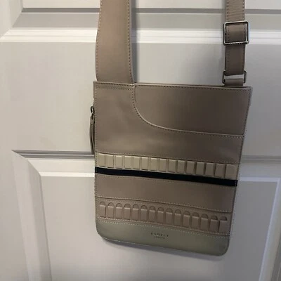 RADLEY London Craft Stripe Crossbody HandBag Purse Gray Mint Green - Image 1 of 4