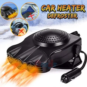 2023 NEW Car Heater 12V 150W Portable Heating Fan Defogger Defroster Demister - Picture 1 of 12