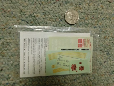 Walthers decals HO Diesel Frt Pass 68-92  MKT Missouri Kansas Texas silver K135 - Image 1 of 2