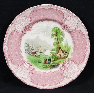Royal Doulton Pink Chatham Bread Plate (6") CRAZING - Picture 1 of 3