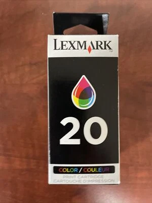Genuine Lexmark # 20 Color Print Cartridge 15M0120 - Sealed OEM Expired - Image 1 of 4