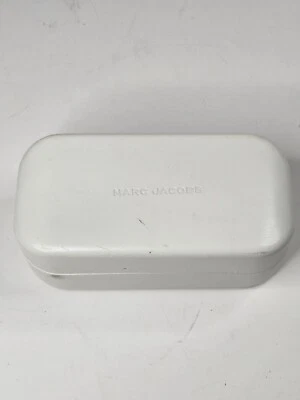 Estuche para Anteojos MARC JACOBS Auténtico Blanco Protección de Viaje Playa Verano Foto 1 de 4